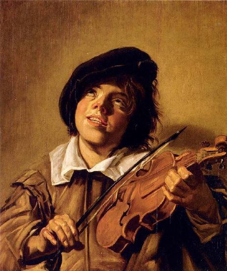 HALS Frans  - Boy Playing the Violin 
