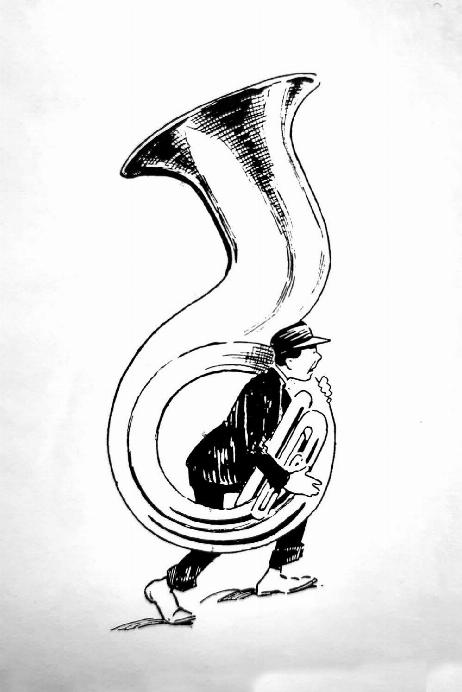ANONYMOUS - Sousaphone player