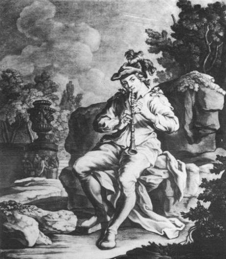 RIDINGER Johann Elias  - Clarinetist
