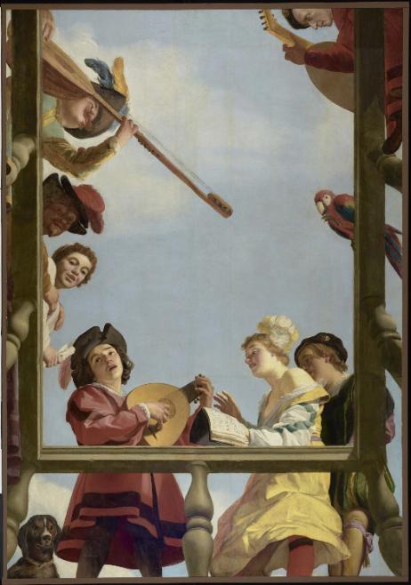 HONTHORST Gerrit Van -  Musical group on a balcony