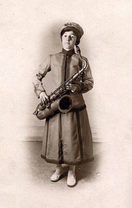 ANONYMOUS - Saxophone Girl from Helen May Butler and her Ladies Brass Band