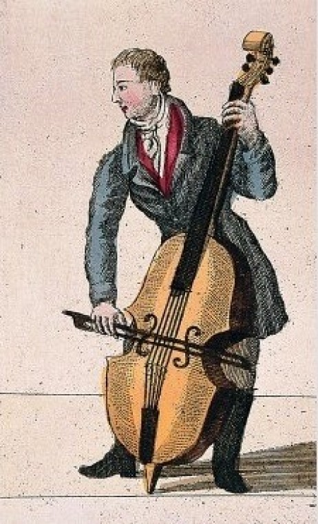 ANONYMOUS - Contrebasse player