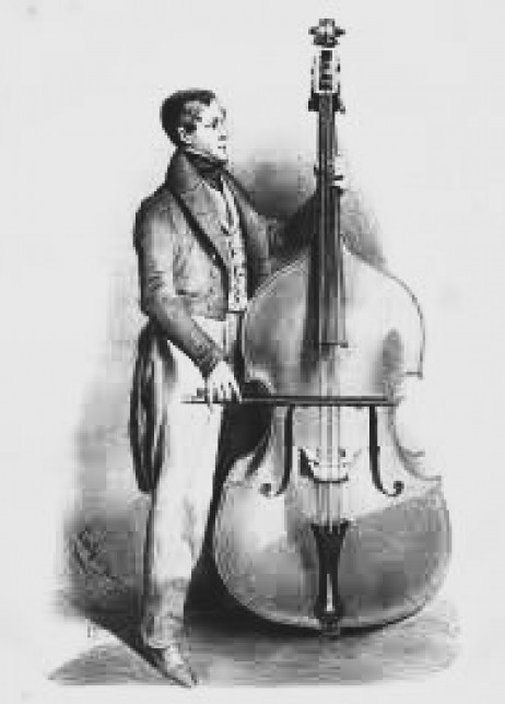 ANONYMOUS - Double bass player