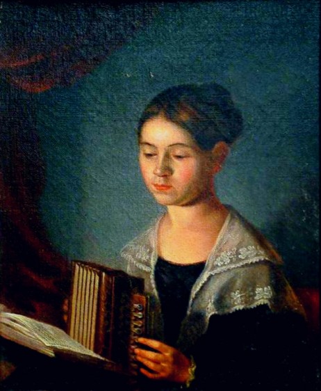 ANONYMOUS - Girl playing accordion