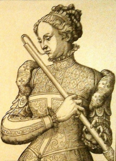 ANONYMOUS - Lady playing bassoon