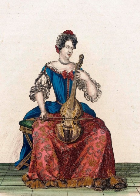 ANONYMOUS - Dame qui joue de la Viole en chantant