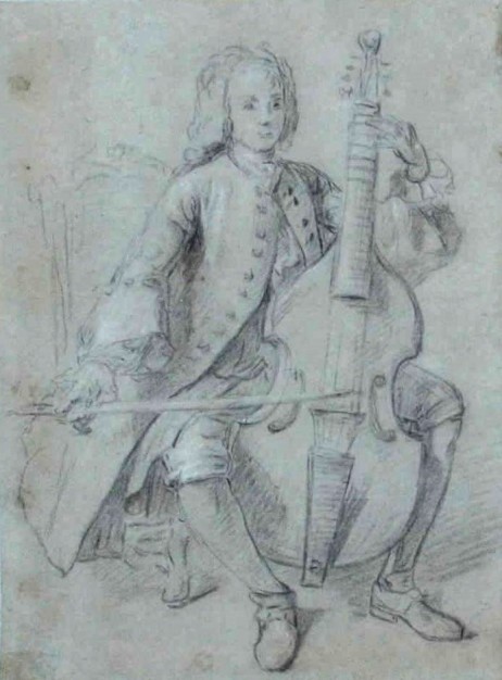 ANONYMOUS - Portrait of Marin Marais (1656-1728)