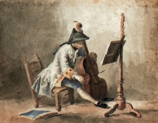 ANONYMOUS - Violista da gamba playing