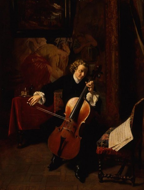 MEISSONNIER Ernest - Young man playing the cello 