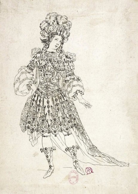 ANONYMOUS - Costume d'Alphée pour la tragédie en musique Proserpine de Jean-Baptiste Lully 