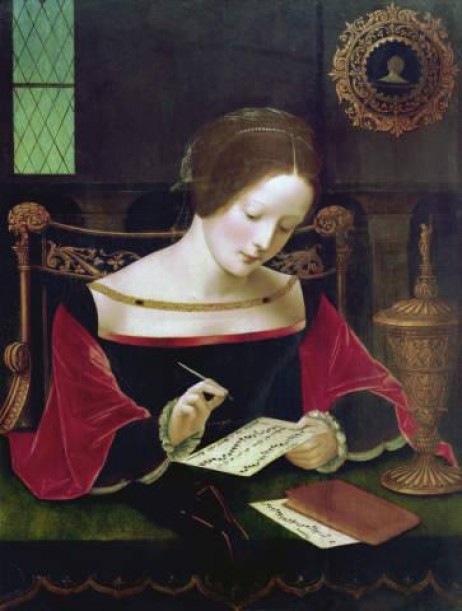 ANONYMOUS - Young woman writing music