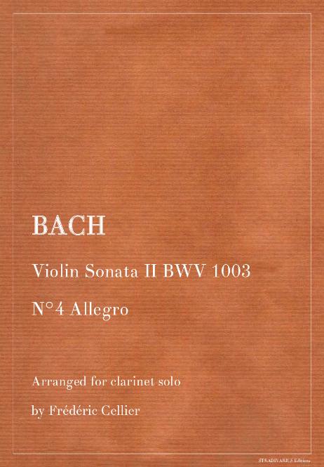 BACH Johann Sebastian - Violin Sonata II BWV 1003