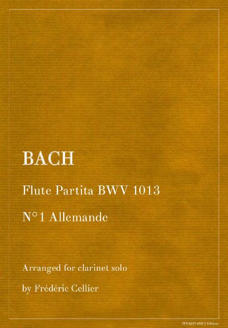 BACH Johann Sebastian - Flute Partita BWV 1013