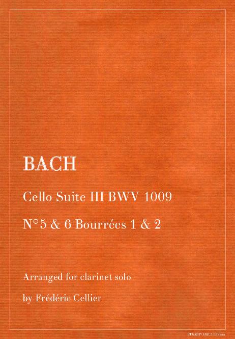 BACH Johann Sebastian - Cello Suite III BWV 1009