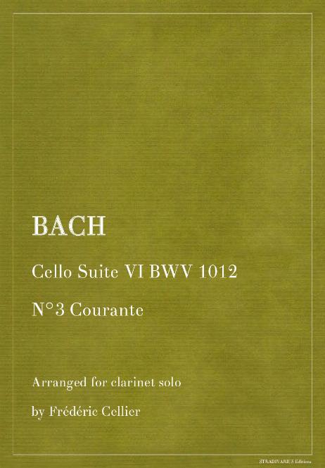 BACH Johann Sebastian - Cello Suite VI BWV 1012