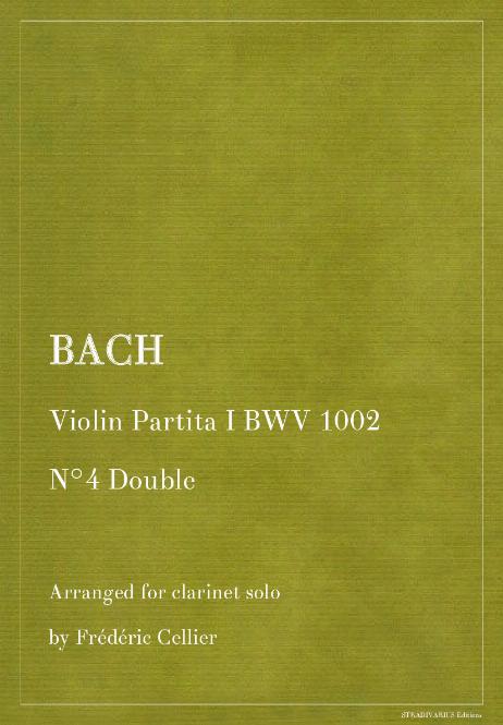 BACH Johann Sebastian - Violin Partita I BWV 1002