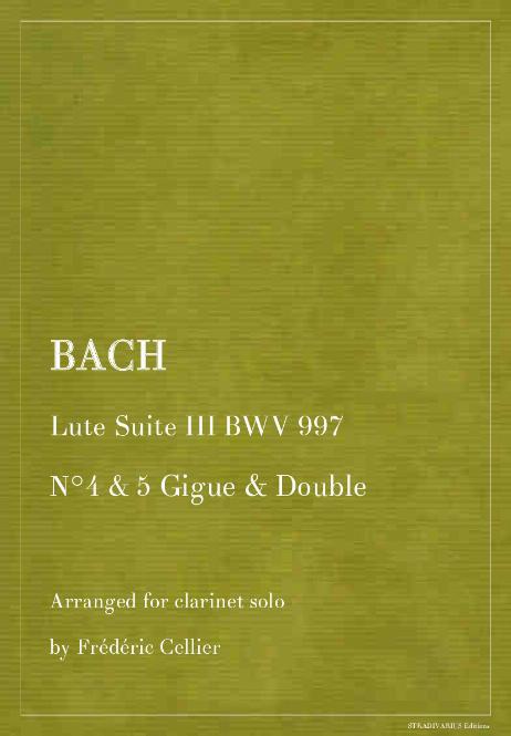 BACH Johann Sebastian - Lute Suite III BWV 997 