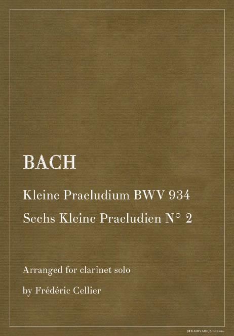 BACH Johann Sebastian - Kleine Praeludium BWV 934