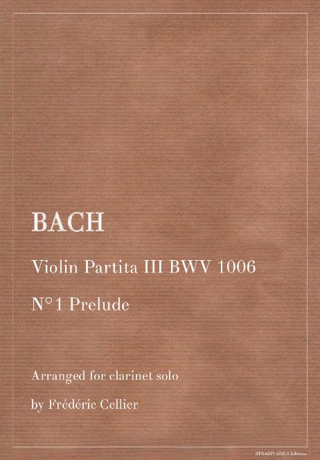 BACH Johann Sebastian - Violin Partita III BWV 1006