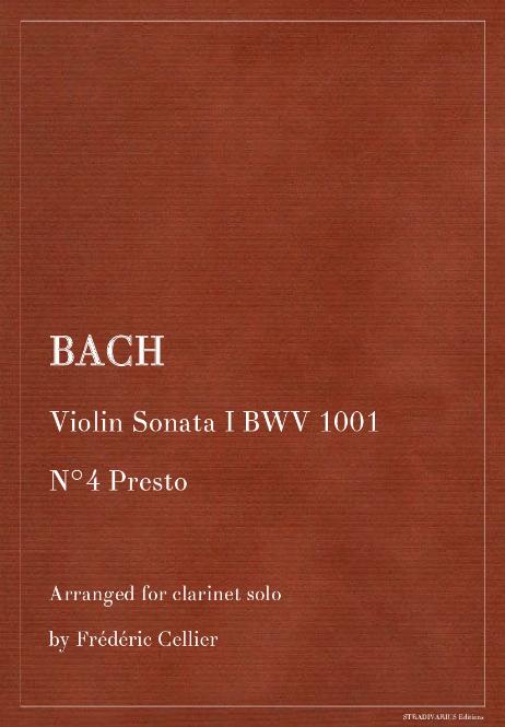 BACH Johann Sebastian - Violin Sonata I BWV 1001