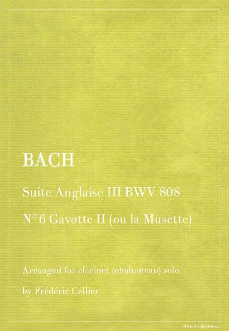 BACH Johann Sebastian - Suite Anglaise III BWV 808