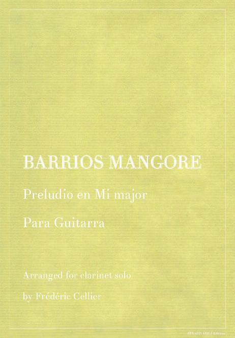 BARRIOS MANGORE Agustin Pio - Preludio en Mi major