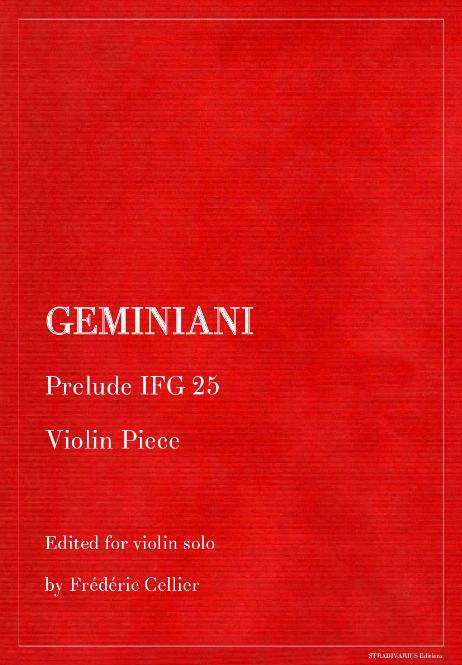 GEMINIANI Francesco - Prelude IFG 25