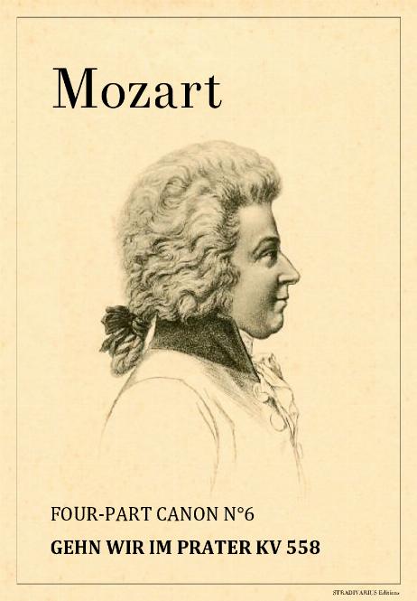 MOZART Wolfgang Amadeus - Four-part Canon N°6