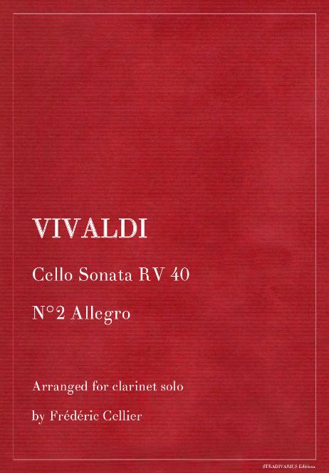 VIVALDI Antonio - Cello Sonata RV 40
