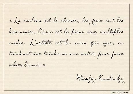 KANDINSKY Wassily - Color is the keyboard, the eyes are the harmonies, the soul is the piano with many strings. The artist is the hand that plays, touching one key or another, to cause vibrations in the soul. 