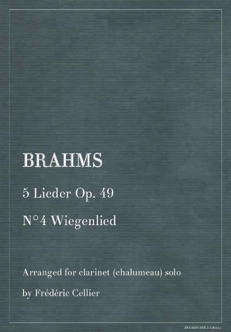 BRAHMS Johannes - 5 Lieder Op. 49