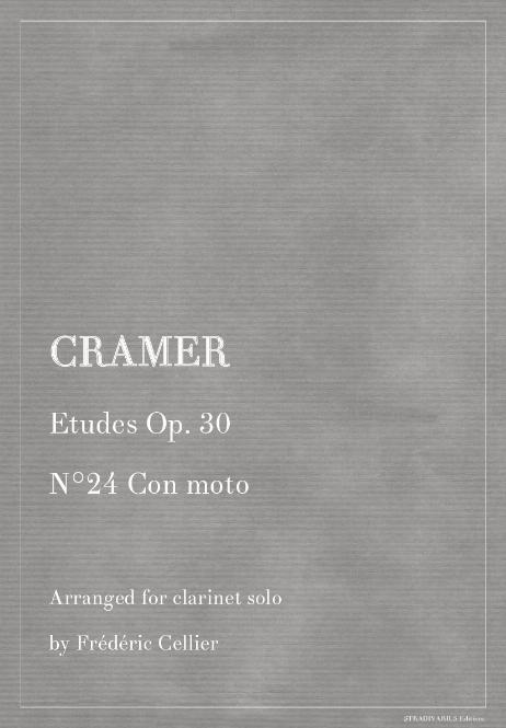 CRAMER Johann Baptist - Etudes Op. 30