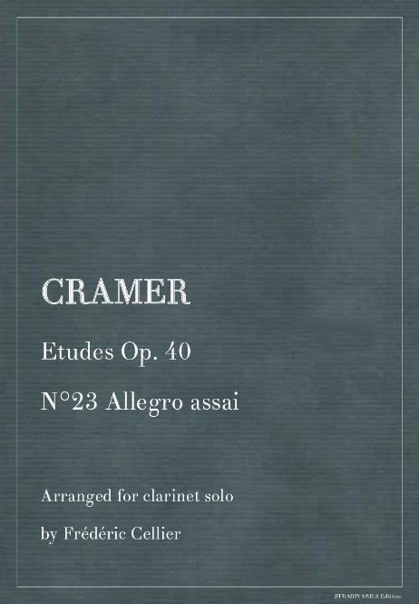 CRAMER Johann Baptist - Etudes Op. 40