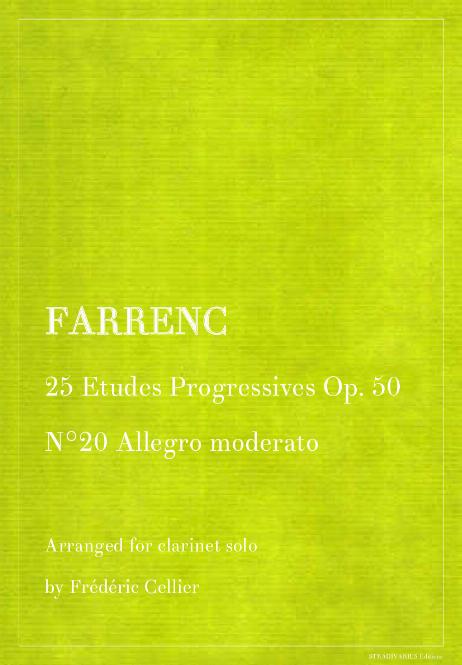 FARRENC Louise - 25 Etudes Progressives Op. 50