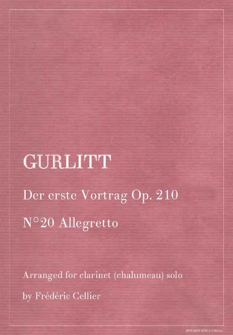 GURLITT Cornelius - Der erste Vortrag Op. 210
