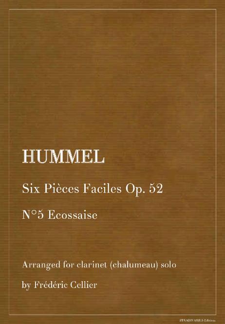 HUMMEL Johann Nepomuk - Six Pièces Faciles Op. 52