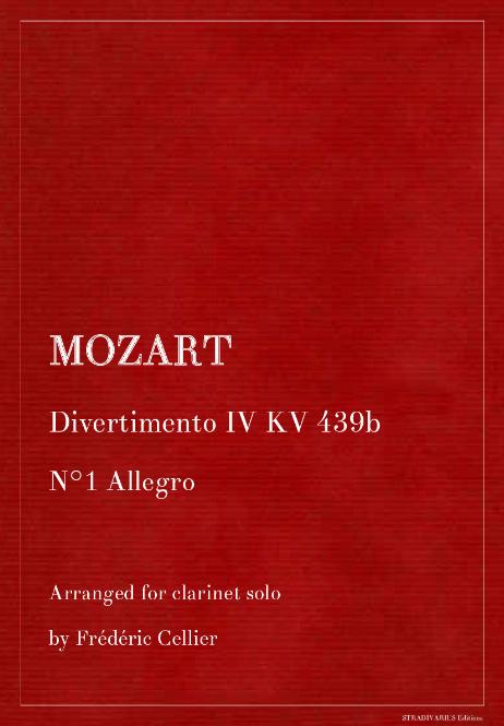 MOZART Wolfgang Amadeus - Divertimento IV KV 439b