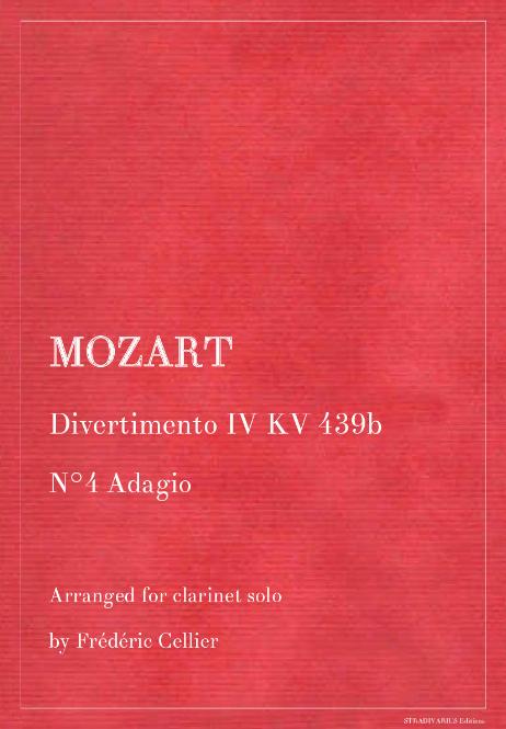 MOZART Wolfgang Amadeus - Divertimento IV KV 439b