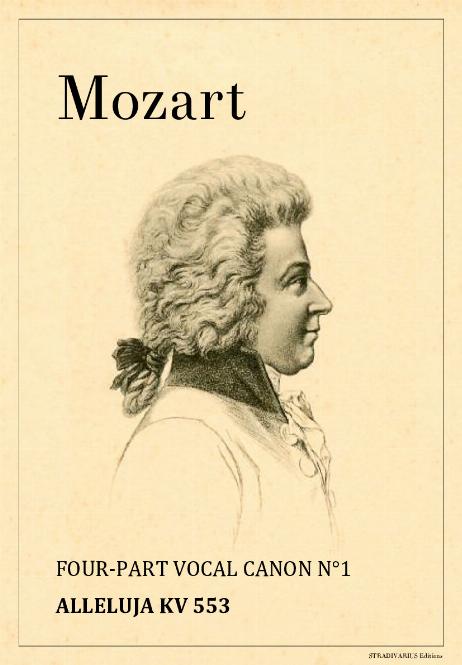 MOZART Wolfgang Amadeus - Four-part Vocal Canon N°1