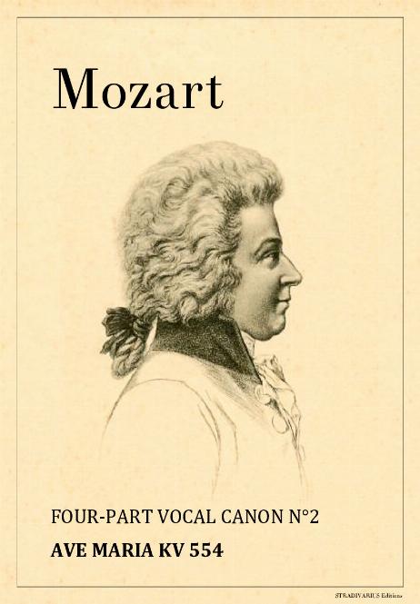MOZART Wolfgang Amadeus - Four-part Vocal Canon N°2