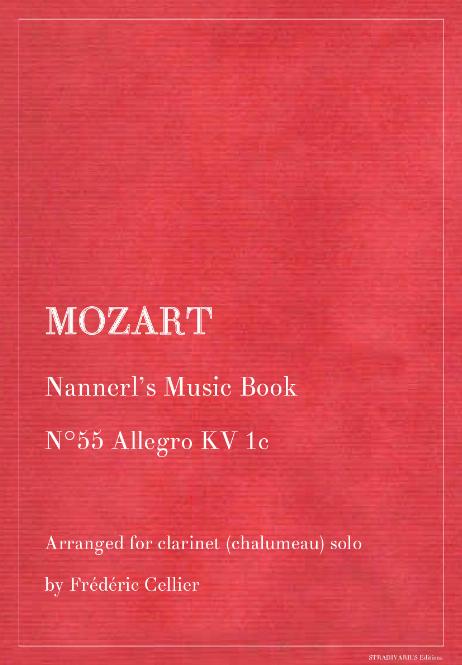 MOZART Wolfgang Amadeus - Nannerl's Music Book