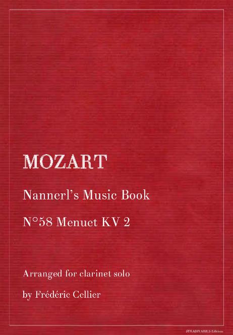 MOZART Wolfgang Amadeus - Nannerl's Music Book